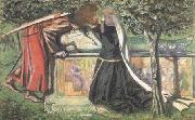 Dante Gabriel Rossetti Arthur's Tomb: The Last Meeting of Launcelort and Guinevere (mk28) Spain oil painting artist